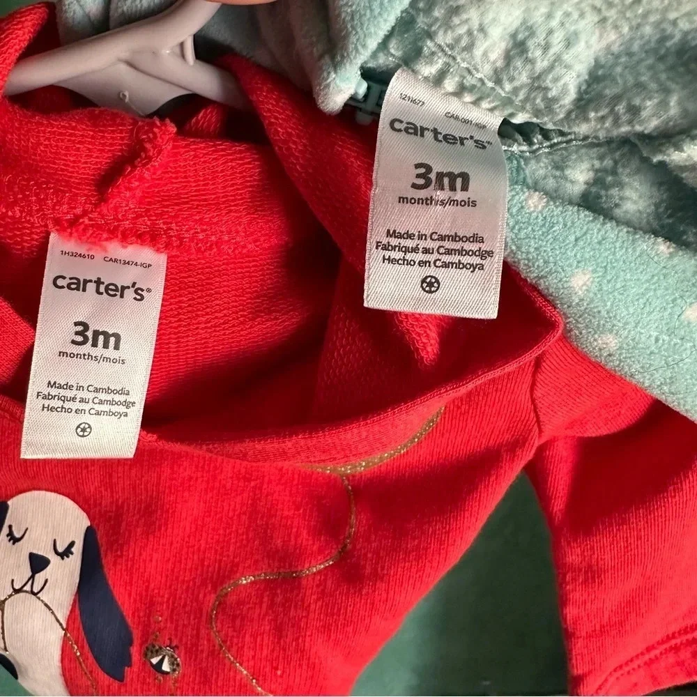 ⭐️ Carters hoodie‎ and vest bundle 3 mo
